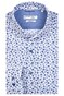 Giordano Row Semi Cutaway Fine Ocean Shirt Off White-Blue