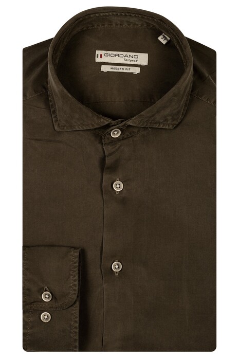 Giordano Row Tencel Soft Garment Wash Shirt Dark Olive Green | Jan Rozing  Men's Fashion