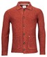 Giordano Shirt Jacket Lana Jersey Cardigan Brique
