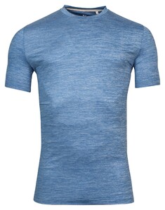 Giordano Silvio Technical Melange Round Neck T-Shirt Blauw