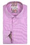 Giordano Small Stripe Maggiore Semi Cutaway Shirt Pink