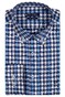 Giordano Small Twill Check Ivy Button Down Overhemd Blue-Taupe