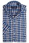 Giordano Small Twill Check League Button Down Overhemd Blue-Taupe