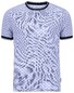 Giordano Stefano 2 Tone Slub Quality Mini Pattern T-Shirt Navy