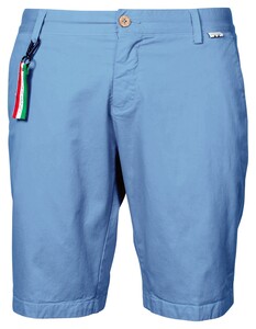 Giordano Stockholm Short Garment Dyed Twill Cotton Stretch Bermuda Licht Blauw