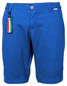 Giordano Stockholm Short Garment Dyed Twill Cotton Stretch Bermuda Royal Blue