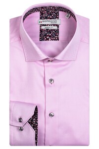 Giordano Subtle Contrast Plain Twill Maggiore Semi Cutaway Overhemd Roze
