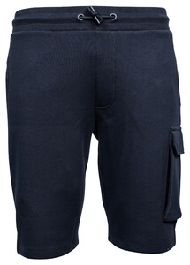 Giordano Sweat Short Cargo Pocket Cotton Blend Interlock Bermuda Navy
