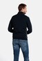 Giordano Sweatshirt Zip Jersey Teddy Contrast Pullover Dark Navy