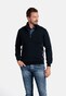 Giordano Sweatshirt Zip Jersey Teddy Contrast Trui Dark Navy