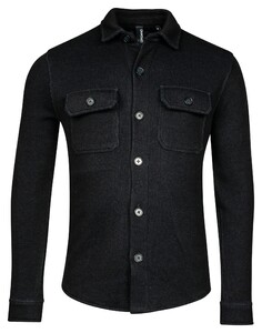 Giordano Taranto Knitted Wool Sweat Overshirt Dark Navy
