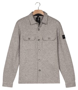 Giordano Taranto Knitted Wool Sweat Overshirt Soft Grey