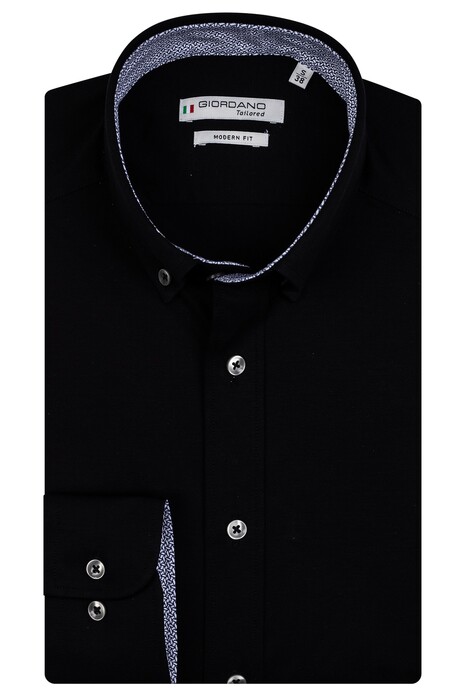 Giordano Torrino Uni Button Down Dynamic Flex Shirt Black