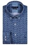 Giordano Two Tone Fantasy Flower Pattern Ivy Button Down Shirt Navy