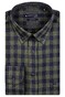 Giordano Two Tone Twill Check Ivy Button Down Overhemd Donker Groen