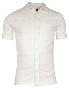 Giordano Uni Color Puglia Doubleface Knit Short Sleeve Shirt Snow White