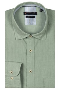 Giordano Verona Button Under Washed Tencel Chambray Overhemd Appel
