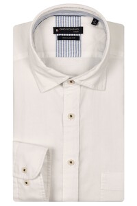Giordano Verona Button Under Washed Tencel Chambray Overhemd Wit