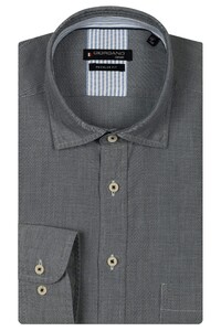 Giordano Verona Button Under Washed Tencel Chambray Shirt Navy