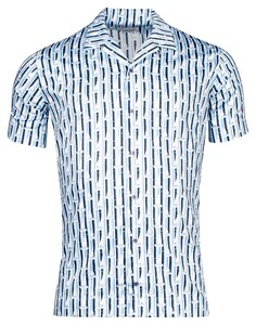 Giordano Vigo Sailor On Stripes Fantasy Overhemd Lichtblauw-Blauw