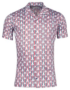 Giordano Vigo Sailor On Stripes Fantasy Shirt Red-Blue