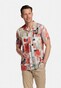 Giordano Vigo Watercolor Patch Pattern Overhemd Lichtbeige-Multi