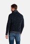 Giordano Zip Pullover Knit Uni Structure Dark Navy