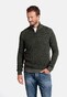 Giordano Zip Pullover Knit Uni Structure Olive Green