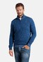 Giordano Zip Pullover Knit Uni Structure Royal Blue