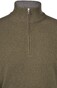 Gran Sasso 2-Ply Cashmere Blend Zip Pullover Moss Green