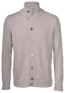 Gran Sasso 3-Ply Full Button Cardigan Vest Ash Grey