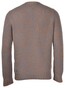 Gran Sasso 5-Ply Mouline Crew Neck Super Geelong Wool Pullover Brown-Blue