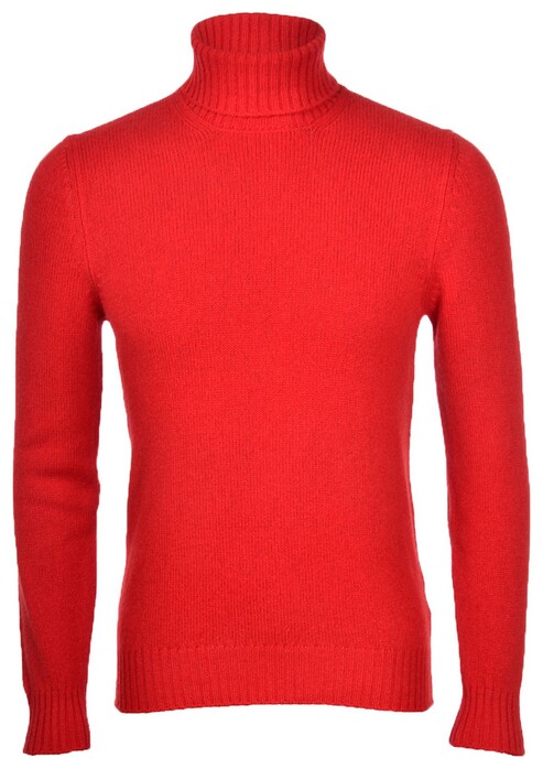 Gran Sasso Air Wool Turtle Pullover Red