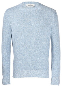 Gran Sasso Bold Mélange Crew Neck Trui Licht Blauw Melange