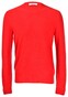 Gran Sasso Bouclé Crew Neck Wool Blend Pullover Red