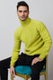 Gran Sasso Brushed Effect Roll Neck Pullover Acid Yellow