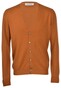 Gran Sasso Button Cardigan Wool Blend Dark Ocre