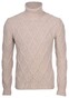 Gran Sasso Cable Turtle Geelong Wool Pullover Beige