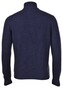 Gran Sasso Cardigan Zip Wool Blend Blue Navy