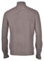 Gran Sasso Cashmere Blend Mock Zip Pullover Dove Turtle