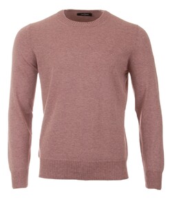Gran Sasso Cashmere Cotton Crew Neck Pullover Dusty Rose