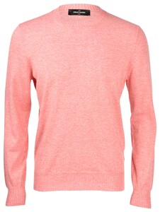 Gran Sasso Cashmere Cotton Crew Neck Trui Zalm