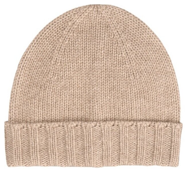 Gran Sasso Cashmere Knit Beanie Cap / Beanie Beige