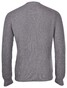 Gran Sasso Cashmere Ribbed Structure Crew Neck Trui Grijs