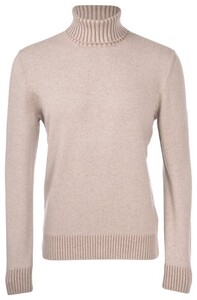 Gran Sasso Cashmere Uni Color Rollneck Trui Beige