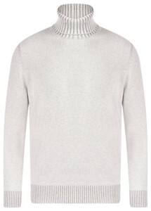 Gran Sasso Cashmere Uni Color Rollneck Trui Licht Grijs