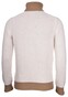 Gran Sasso Color Block Turtle Geelong Wool Pullover White