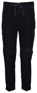 Gran Sasso Corduroy Cargo Drawstring Corduroy Trouser Blue Navy