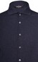 Gran Sasso Cotton Cashmere Wide-Spread Overhemd Blue Navy