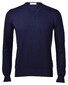 Gran Sasso Cotton V-Neck Pullover Blue Navy